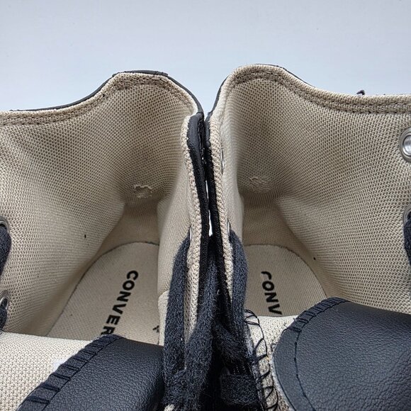 Converse Chuck Taylor Eva Lift Kids Size 1 Black White Platform Shoes A01015C - Picture 9 of 13